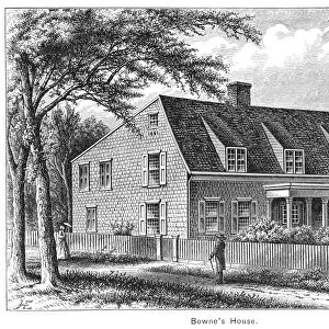 BOWNE HOUSE, 1661. The Bowne House, built in 1661 by John Bowne in Flushing, New York