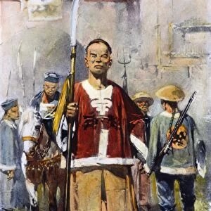 BOXER REBELLION, 1900. A Boxer of the Boxer Rebellion in China, 1900. Contemporary drawing by H. W. Koekkoek