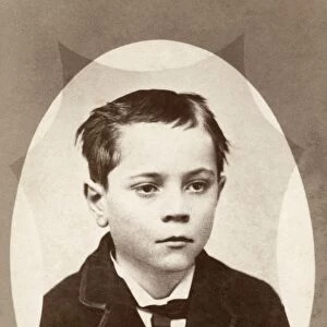 BOY, c1880. Portrait of a young boy. Carte de visite photograph, c1880