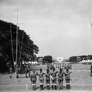 BOY SCOUT JAMBOREE, 1937. The official opening of the Boy Scout Jamboree in Washington D