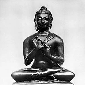 Bronze Buddha, from Kashmir, 7th-8th century A. D