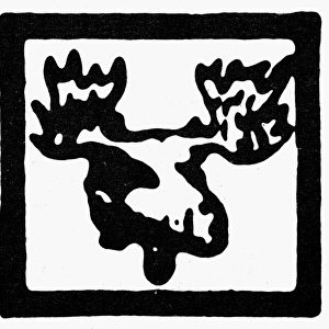 BULL MOOSE CAMPAIGN, 1912. Bull Moose Party presidential campaign symbol for Theodore Roosevelt, 1912