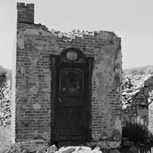 CALIFORNIA: BODIE, 1962. The vault door of Bodie Bank, in the ghost town of Bodie