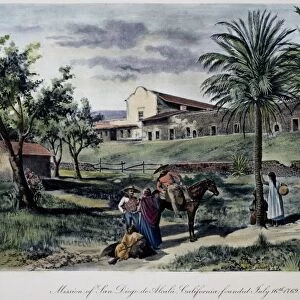 CALIFORNIAN MISSION. The mission, San Diego de Alcala, founded by Juinpero Serra