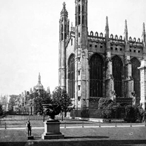 CAMBRIDGE UNIVERSITY, 1925. Kings College Chapel. Photograph, c1925