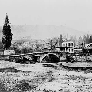 CARAVAN BRIDGE, c1875. Caravan bridge in Izmir (formerly Smyrna), Turkey. Photograph