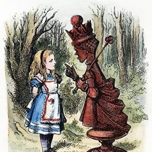 CARROLL: LOOKING GLASS. Alice and the Red Queen