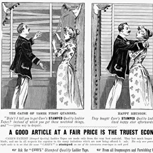 CARRs VENETIAN BLIND 1896. English newspaper advertisement, 1896