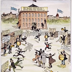 Cartoon, c1900, by John T. McCutcheon lampooning the American mania for health foods