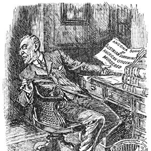 Cartoon featuring President Woodrow Wilson by Bernard Partridge from Punch, London, England, 1915