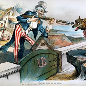 CARTOON: PANIC OF 1893. An 1894 American cartoon by Louis Dalrymple on the business recovery following the Panic of 1893