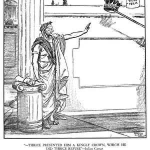 Cartoon by Rollin Kirby from the New York World, featuring President Calvin Coolidge, 24 March 1928