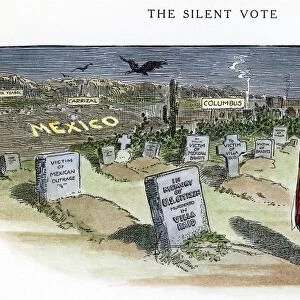 CARTOON: VILLA, 1916. The Silent Vote