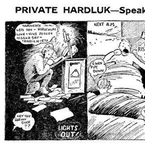 CARTOON: WORLD WAR I. Captain Hardluk - Speaks Good French, According to Books