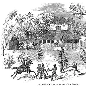CEYLON: WARIYAPOLA, 1850. Shoot-out between the British Ceylon Rifle Regiment
