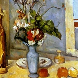 CEZANNE: BLUE VASE, 1885-87. Paul Cezanne: The Blue Vase. Oil on canvas, 1885-87