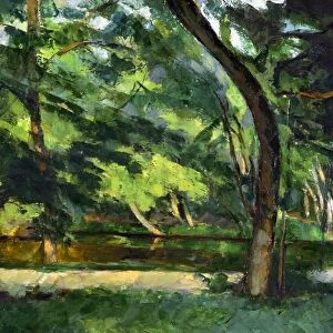 CEZANNE: ETANG, 1877. Paul Cezanne: The Etang des Soeurs, at Osny. Canvas, 1877