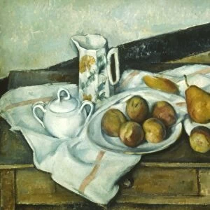 CEZANNE: STILL LIFE, 1890. Paul Cezanne: Still Life with Sugar Bowl. Oil on canvas, 1888-90