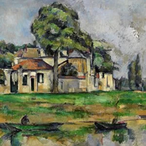 CEZANNE: MARNE, C1888. Banks of the Marne. Oil on canvas, Paul Cezanne, c1888