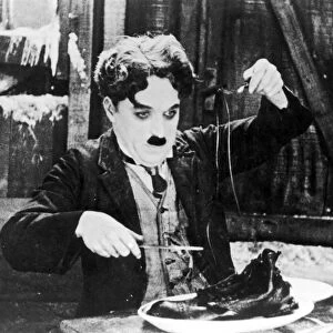 CHAPLIN: THE GOLD RUSH. Charlie Chaplin in a scene from The Gold Rush, 1925