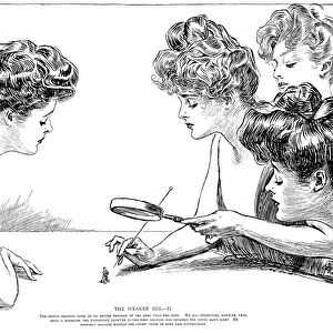 Charles Dana Gibson (1867-1944). American illustrator. The Weaker Sex- II. Pen and ink drawing, 1903