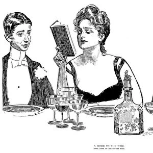 Charles Dana Gibson (1867-1944). American illustrator. Pen and ink drawing, 1900