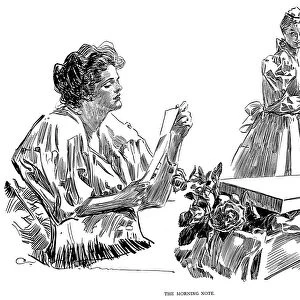 Charles Dana Gibson (1867-1944). American illustrator. Pen and ink drawing, 1898