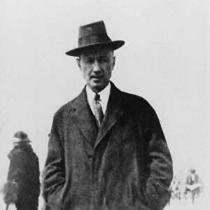 CHARLES IVES (1874-1954). American composer. Photographed, c1917, in Battery Park