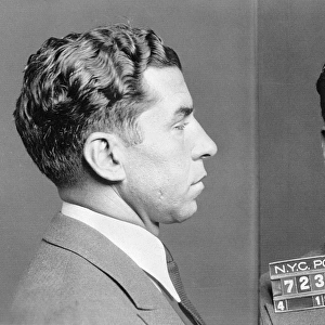 CHARLES LUCKY LUCIANO (1897-1962). American gangster. Photographed by the New York City Police Department, 1936