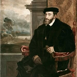 CHARLES V (1500-1558). Holy Roman Emperor (1519-1556) and King of Spain as Charles I (1516-1556)