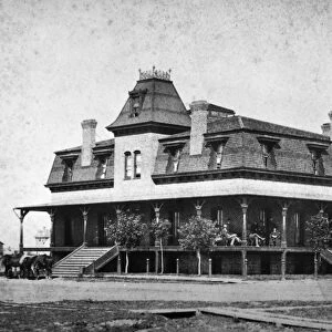 CHEYENNE CLUB, c1890. The Cheyenne Club at Cheyenne, Wyoming Territory, built in 1880 of brick