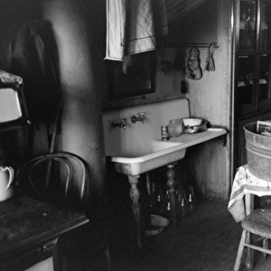 CHICAGO: APARTMENT, 1941. The kitchen of an apartment on the South Side of Chicago, Illinois