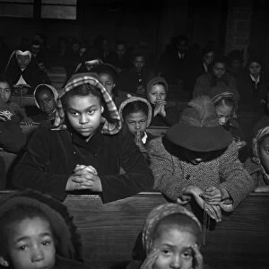 CHICAGO: CHURCH, 1941. Mass at an African American church on the South Side of Chicago, Illinois