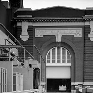 CHICAGO: FISK STATION. Entrance to the Fisk Street Generating Station in Chicago, built in 1903