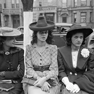 CHICAGO: WOMEN, 1941. Women on Easter Sunday on the South Side of Chicago, Illinois