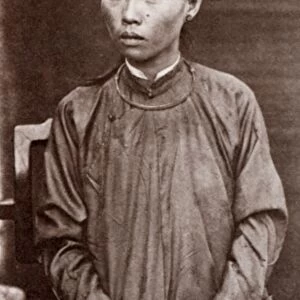 CHINA: WOMAN, 1860s. A portrait of a woman, South China. Photographed by John Thomson
