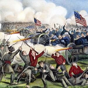 CIVIL WAR: GETTYSBURG, 1863. Lithograph by Currier & Ives