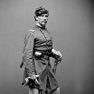 CIVIL WAR: UNION SOLDIER. Lieutenant Colonel William B. Hyde of the 9th New York Cavalry, photographed during the Civil War, c1862