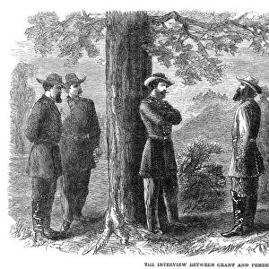 CIVIL WAR: VICKSBURG, 1863. The surrender of Confederate Lieutenant General John