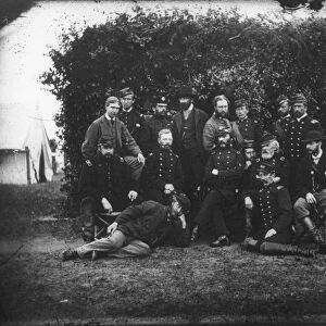 CIVIL WAR: YORKTOWN, 1862. General Randolph B. Marcy at Camp Winfield Scott, Yorktown, Virginia