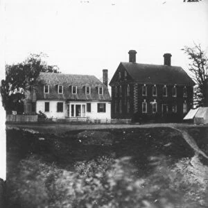 CIVIL WAR: YORKTOWN, c1862. Buildings in Yorktown, Virginia, during the Civil War