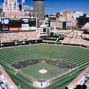 CLEVELAND: JACOBS FIELD. The home of the Cleveland Indians baseball team in Cleveland, Ohio. Photograph, c2000
