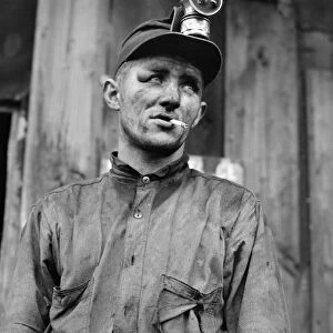 COAL MINER, 1940. Coal miner at Doughertys mine, near Falls Creek, Pennsylvania