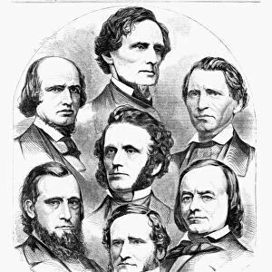 CONGRESS: SECESSION, 1861. The seceding Mississippi delegation in Congress