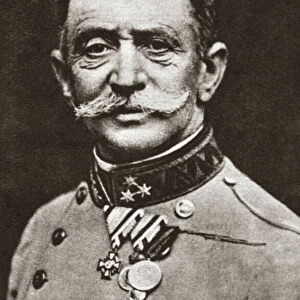 CONRAD VON HOTZENDORF (1852-1925). Austrian army officer. Photograph, c1914
