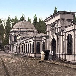 CONSTANTINOPLE, c1895. A street in the Eyup district in Constantinople, Ottoman Empire