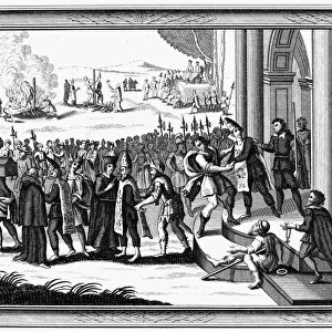 Copper engraving from a late 18th century English edition of Dr. Richard Hurds Religious Rites & Ceremonies of All Nations