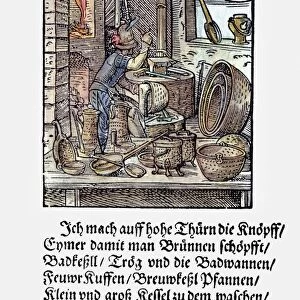 COPPERSMITH, 1568. Woodcut, 1568, by Jost Amman