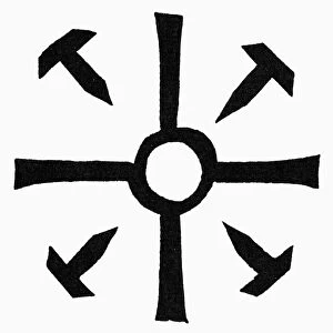 COPTIC CROSS. A Coptic cross used by Christian Gnostics in Egypt