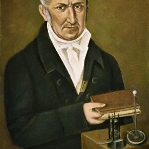 COUNT ALESSANDRO VOLTA (1745-1827). Italian physicist. Portrait by an unknown artist